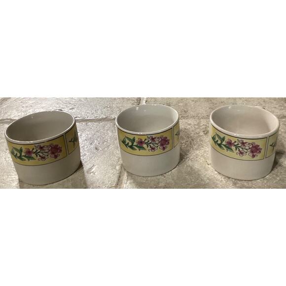 6 ~ SAKURA SUE ZIPKIN MAJESTICWARE STONEWARE CUPS Mugs 1996 Spring Valley Floral - Picture 5 of 11